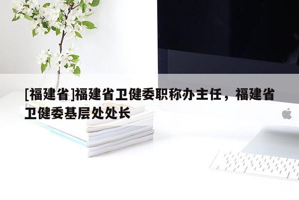 [福建省]福建省衛(wèi)健委職稱辦主任，福建省衛(wèi)健委基層處處長(zhǎng)